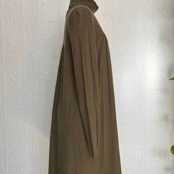 Early 2000 green polo turtle neck dress in cashmere size L Large - not perfect - Picture 2 of 3